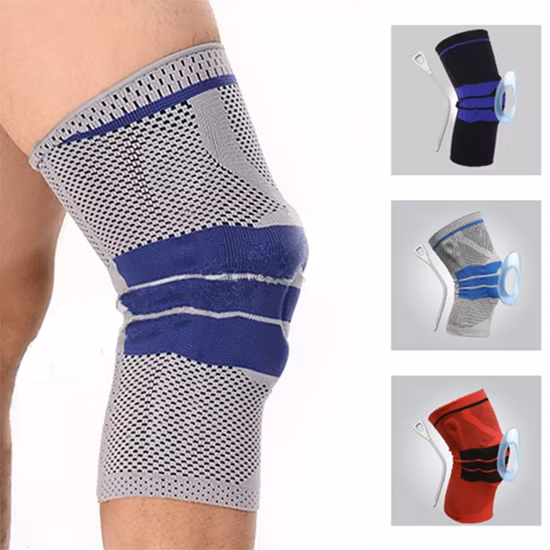Genouillère stabilisatrice de rotule ouverte en néoprène pour hommes et femmes