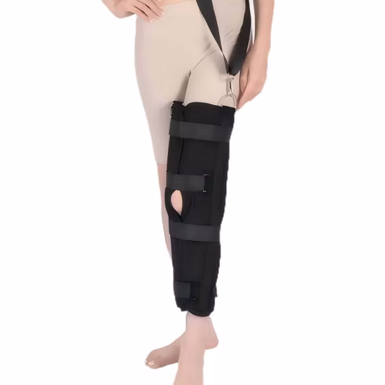 Attelle de genou réglable en néoprène pour sport orthopédique de compression