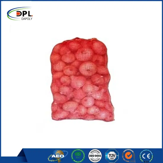 Sac en polyéthylène haute densité, oignon, légumes, pommes de terre et Fruits, sacs en maille avec cordon de serrage