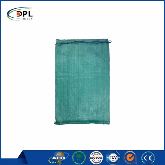 Sac en polyéthylène haute densité, oignon, légumes, pommes de terre et Fruits, sacs en maille avec cordon de serrage